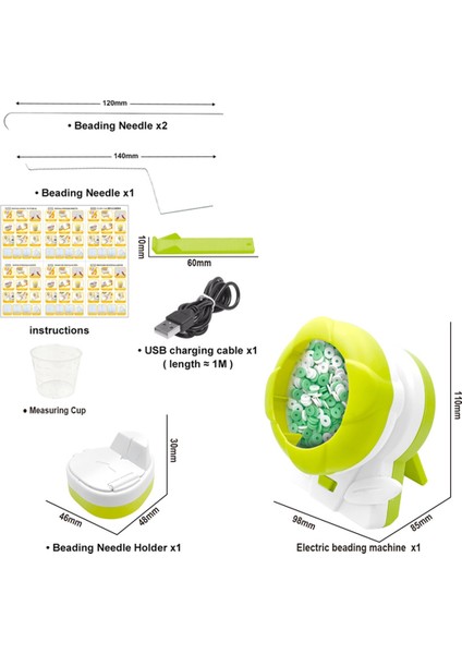 Elektrikli Kil Boncuk Döndürücü Tohum Boncuklama Makinesi Mücevher Için Yeşil (Yurt Dışından) fırsatları
