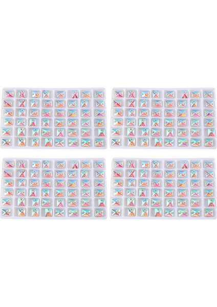 Kare Dikili Taş Kristal Berrak Giysi Dikimi Cam Boncuklar 8X10MM (Yurt Dışından) modelleri