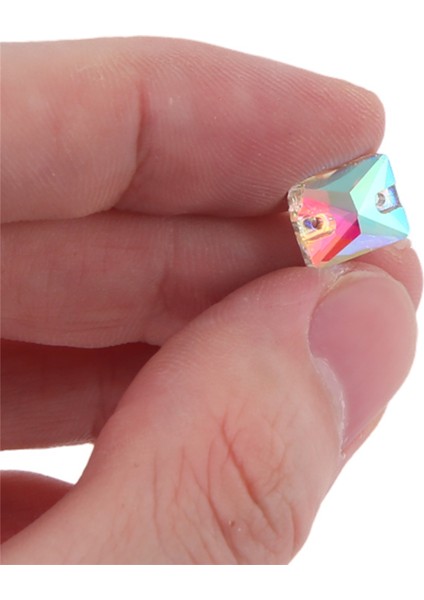 Kare Dikili Taş Kristal Berrak Giysi Dikimi Cam Boncuklar 8X10MM (Yurt Dışından) fırsatları