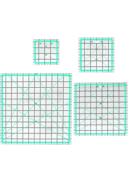 Adet Kare Yorgan Cetveli 12595645 Inç Dikiş Akrilik Cetveli (Yurt Dışından) fiyatları