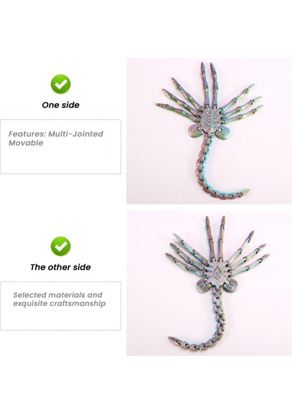 Facehugger Model Tam Eklemli Film Malzemesi Çok Renkli (Yurt Dışından) fırsatları