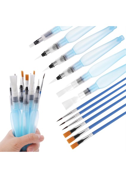 6 Parça Suluboya Fırça Kalemleri ve 6 Parça Boya Fırçası Seti (Yurt Dışından) fiyatları