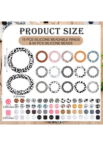 Silikon Boncuklu Yüzük Yapım Kitleri Dıy Kolye Için (Yurt Dışından) modelleri