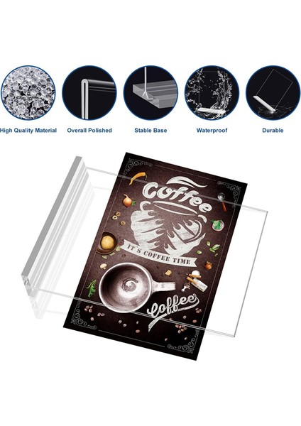 3 Adet 21X29.7CM Çift Taraflı Dikey Sergileme Standı Ofis Mağaza Için (Yurt Dışından)