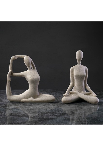Yoga Pozu Heykel Figürü Nordics Oturma Odası Ev Dekorasyonu B (Yurt Dışından) fiyatları