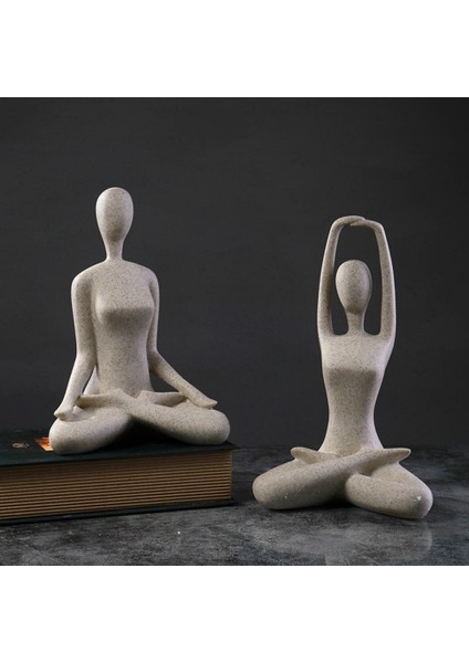 Yoga Pozu Heykel Figürü Nordics Oturma Odası Ev Dekorasyonu B (Yurt Dışından) fırsatları