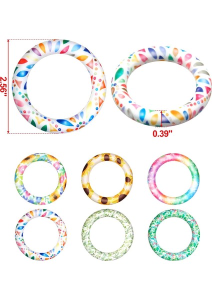 6 Adet Silikon Boncuklu O Halka 2 Delikli 65MM Yuvarlak Silikon Halka (Yurt Dışından) indirimleri