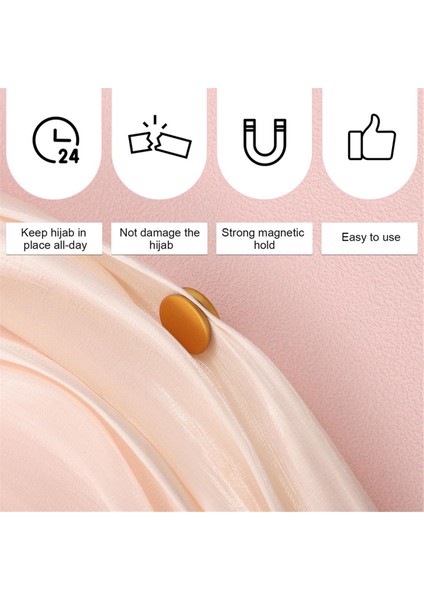 Hicab Manyetik Pinler Çok Amaçlı Renkli Manyetik Eşarp Tokası A (Yurt Dışından) fırsatları