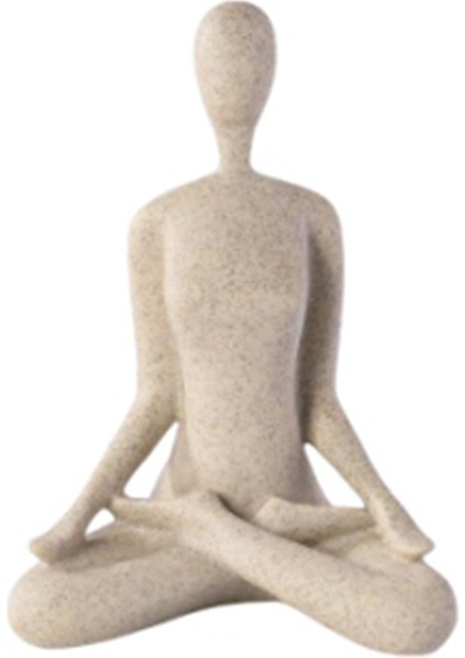 Yoga Pozu Heykel Figürü Nordics Oturma Odası Ev Dekorasyonu A (Yurt Dışından)