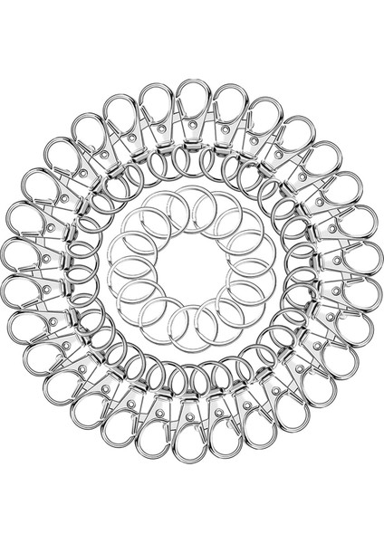 100 Set Metal Döner Kancalı Anahtarlıklar (Yurt Dışından) fiyatları