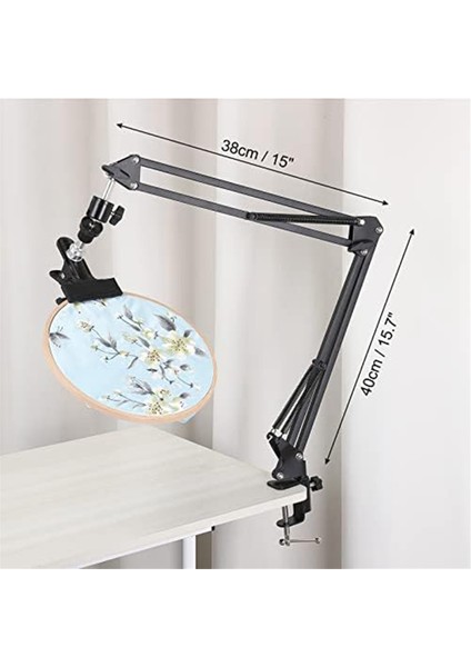 Nakış Kasnağı Standı 360 Ayarlanabilir Nakış Kasnağı Standı Metal (Yurt Dışından)