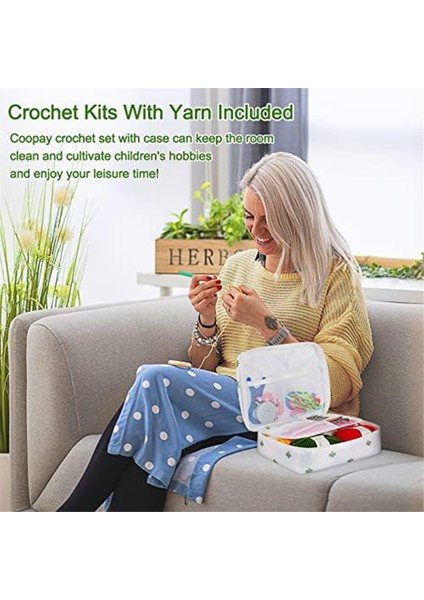 58 Parça Tığ Işi Seti Iplik ve Örgü Aksesuarları Seti (Yurt Dışından) modelleri