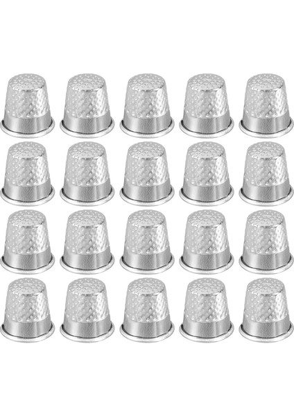 Dikiş Yüksüğü Parmak Koruyucu 20 Adet Metal Parmak Kalkanı Halkası (Yurt Dışından)