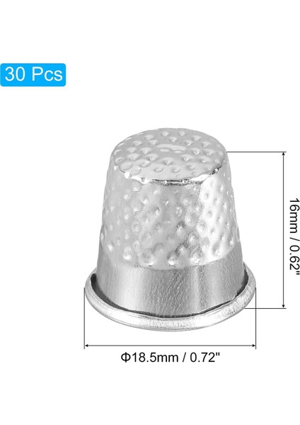 Dikiş Yüksüğü Parmak Koruyucu 20 Adet Metal Parmak Kalkanı Halkası (Yurt Dışından) modelleri