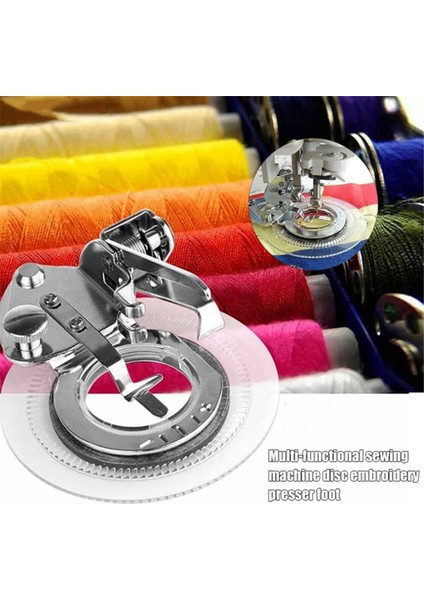Disk Nakış Baskı Ayağı Dikiş Makinesi Aksesuarları Baskı Ayağı (Yurt Dışından)