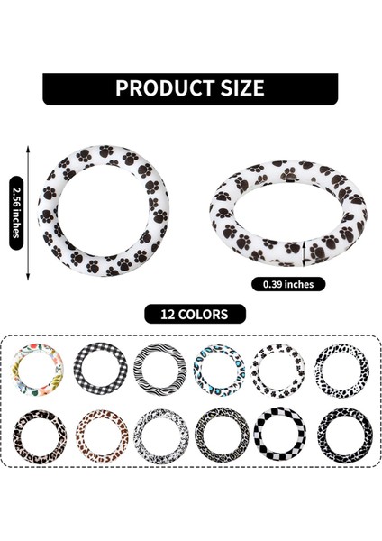 16 Adet Silikon Boncuklu O Halkası 2 Delikli Silikon Halka 65MM (Yurt Dışından) fırsatları