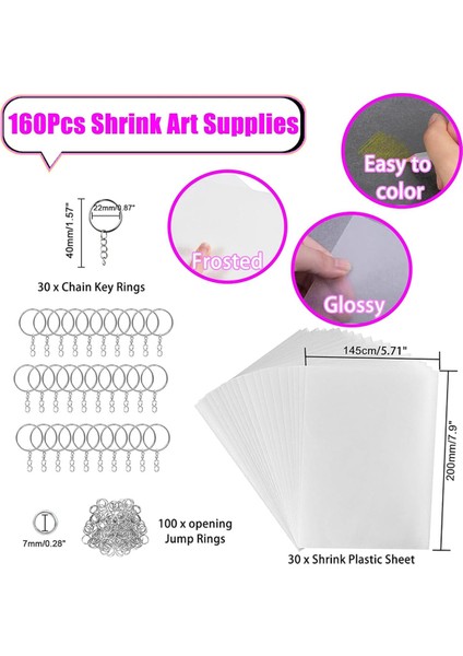 160 Adet Shrink Plastik Levha Seti 79 x 57 Inç Aksesuarlar (Yurt Dışından) modelleri