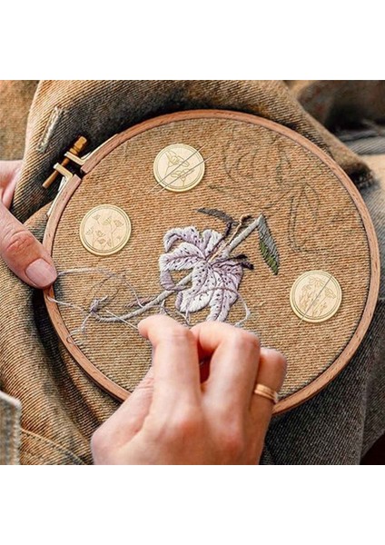 6 Adet Çiçek Desenli Iğne Tutucular Iğne ve Iğne Tutucular (Yurt Dışından)