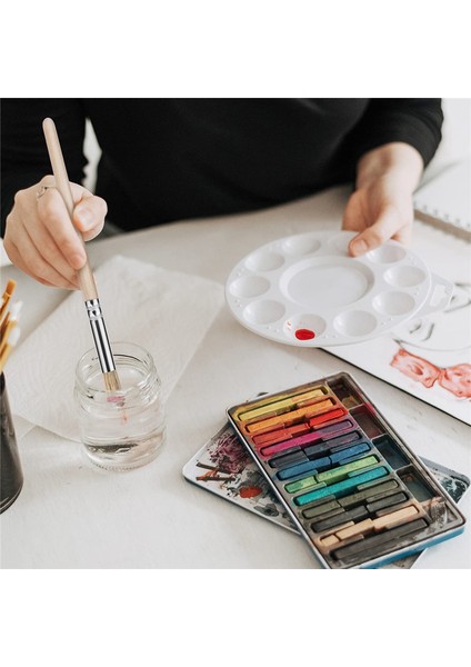 6 Adet Ahşap Şablon Fırçaları Boyama Için Akrilik Boya Için 3 Boyut (Yurt Dışından) fırsatları