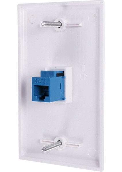Çıkış 1 Port RJ45 Ağ Dişi-Dişi Duvar Bağlantı Elemanı Jak Plakası (Yurt Dışından)