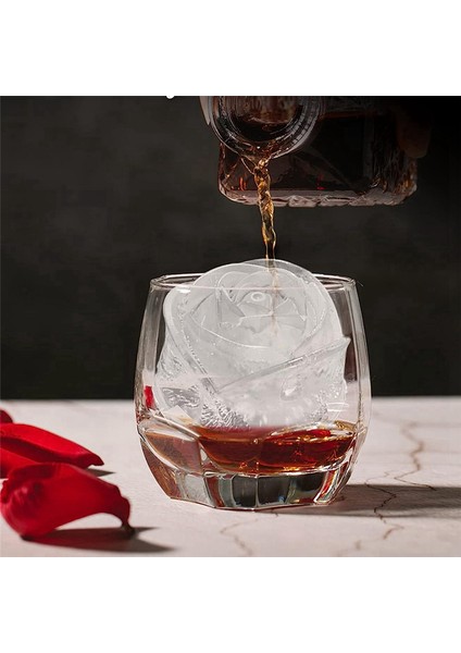 Paket 2 Buz Küpü Tepsisi Gül Buz Kalıbı 8 Sevimli Çiçek Şeklinde Buz Yapın (Yurt Dışından)