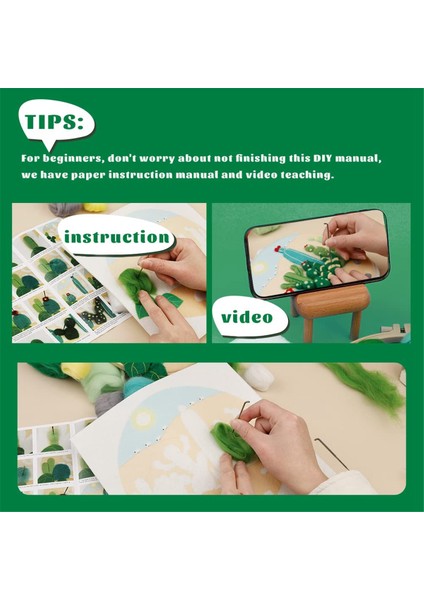 Iğne Keçeleme Seti Keçe Iğneleriyle Yün Boyama Keçeleme Seti (Yurt Dışından) indirimleri