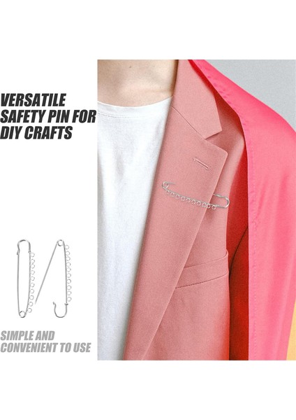 4 Adet Büyük Emniyet Iğneleri Metal Broş Iğneleri Kilt Iğneleri Bağlantı Elemanları (Yurt Dışından) modelleri