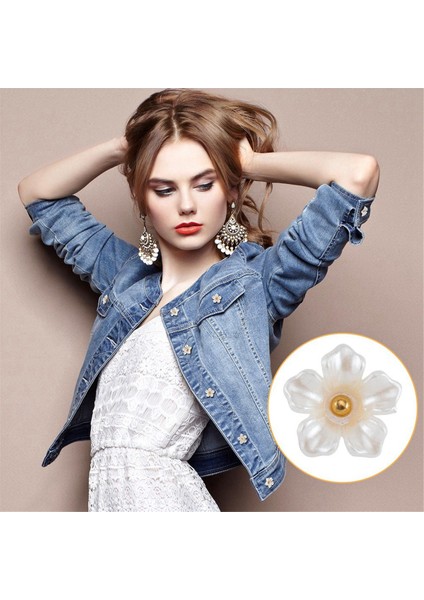 100 Adet 125 mm Plastik Çiçek Şeklinde Dikiş Düğmeleri El Sanatları Yapımı Için (Yurt Dışından) modelleri