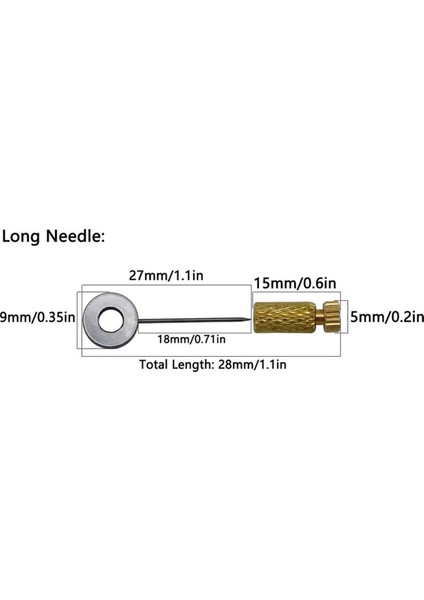 6-12MM024-047IN Deri Dikiş Konumlandırma Iğnesi El Yapımı Aletler (Yurt Dışından) modelleri