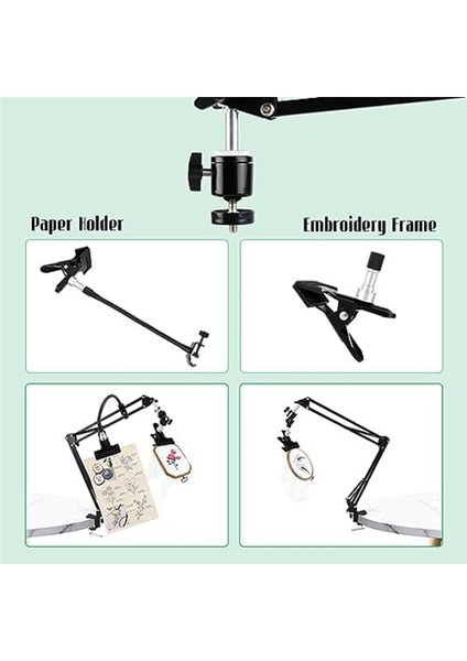 Nakış Kasnağı Standı 360 Derece Ayarlanabilir Metal Nakış Kasnağı Standı (Yurt Dışından)
