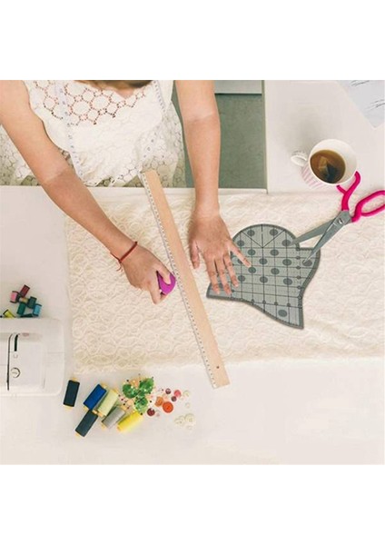 Örgü Taraklı Yorgan Şablonu Taraklı Patchwork Cetvel 2 Adet (Yurt Dışından)