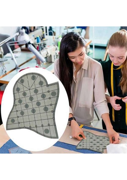 Örgü Taraklı Yorgan Şablonu Taraklı Patchwork Cetvel 2 Adet (Yurt Dışından)