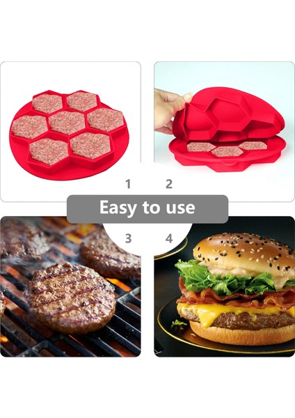 Hamburger Köftesi Yapma Kalıbı Hamburger Dondurucu Saklama Kabı (Yurt Dışından)