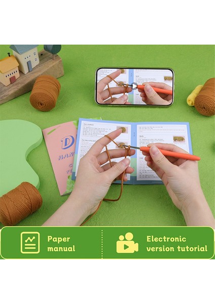 Dıy Teddy Köpek Örgü Seti Örgü Ipliği Iğneleri Peluş Bebek Kolay (Yurt Dışından)