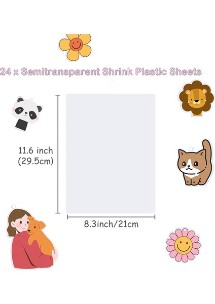 Yazdırılabilir Shrink Dink Levhalar Yazdırılabilir Shrink Plastik 12 Levha (Yurt Dışından) fiyatları