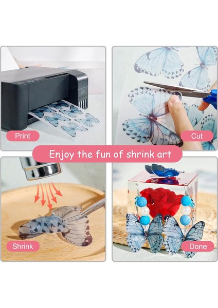 Yazdırılabilir Shrink Dink Levhalar Yazdırılabilir Shrink Plastik 12 Levha (Yurt Dışından) fırsatları