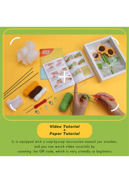 Tığ Işi Seti Kendin Yap Iğneli Ayçiçeği Tığ Işi Seti Fotoğraf Çerçeveli (Yurt Dışından) modelleri