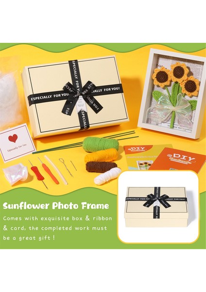 Tığ Işi Seti Kendin Yap Iğneli Ayçiçeği Tığ Işi Seti Fotoğraf Çerçeveli (Yurt Dışından) fırsatları