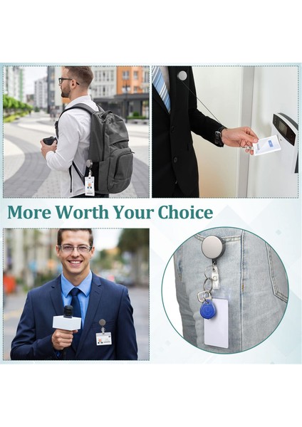 20 Paket Geri Çekilebilir Rozet Tutucu Makarası Kemer Klipsi ve Anahtarlıklı (Yurt Dışından) indirimleri