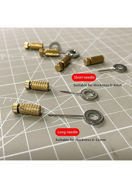 12 Adet El Yapımı Deri Ürünleri Aletleri Dikiş Sabitleme Iğnesi 6-12MM (Yurt Dışından)
