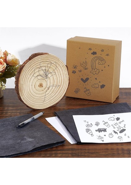 8 Yaprak Büyük Karbon Kağıdı 41X20 Inç Siyah Grafit Transfer Kağıdı (Yurt Dışından) modelleri