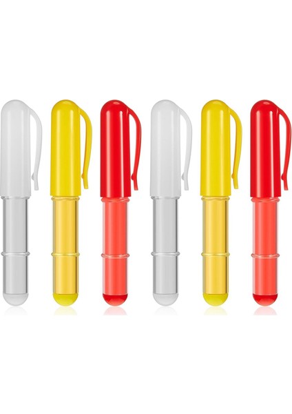 6 Adet Dikiş Tebeşiri Kumaş Kalemi Silinebilir Dikiş Tebeşiri Kırmızı Sarı Beyaz (Yurt Dışından)