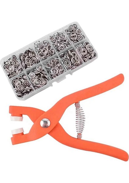 Beş Pençe Düğmesi Kurulum Aracı Pense Seti Görünmez Çıtçıt Düğmesi (Yurt Dışından)