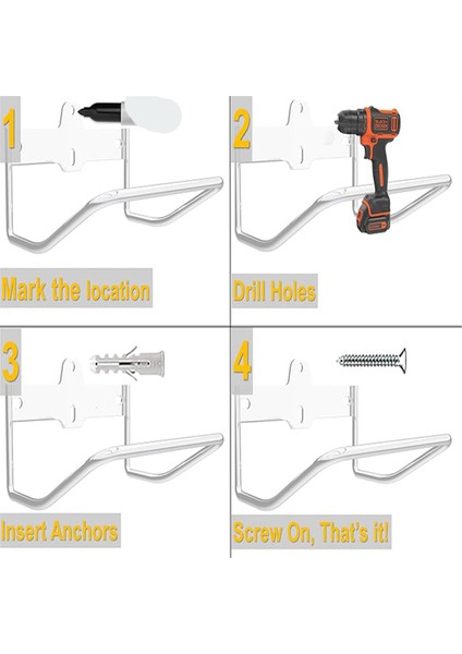 Merdiven Askısı Askısı Merdiven Depolama Kancası Duvara Monte Çok Amaçlı (Yurt Dışından) fırsatları