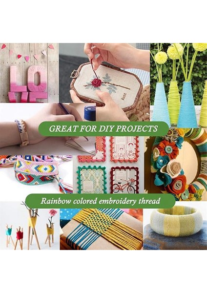 447 Renkli Nakış Ipi El Nakışı Telleri Bileklik Ipi (Yurt Dışından) indirimleri