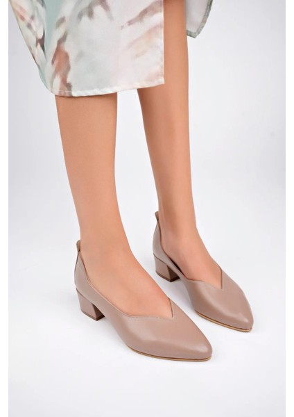 Deri Kadın Topuklu Deri Ayakkabı TRC71-1068 modelleri