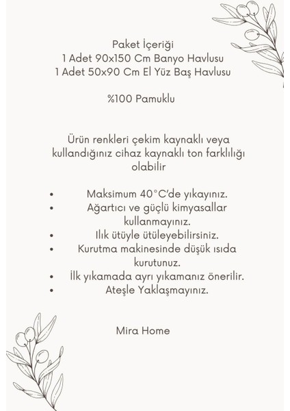 Saçaklı Lüks Banyo Havlu Takımı Pamuk Lalezar