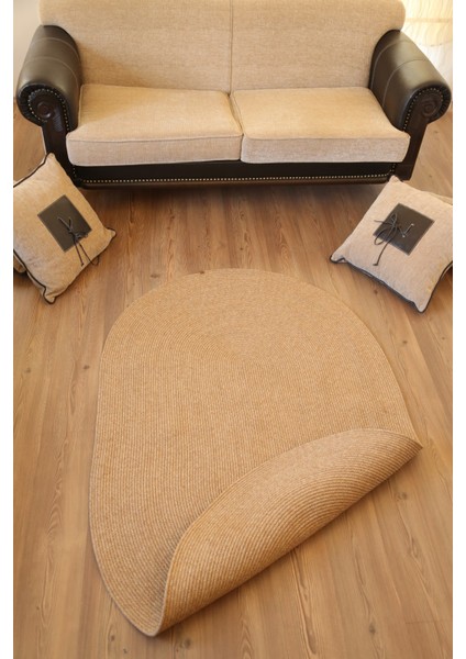 Jüt Ipten Düz Oval ve Yuvarlak Halı