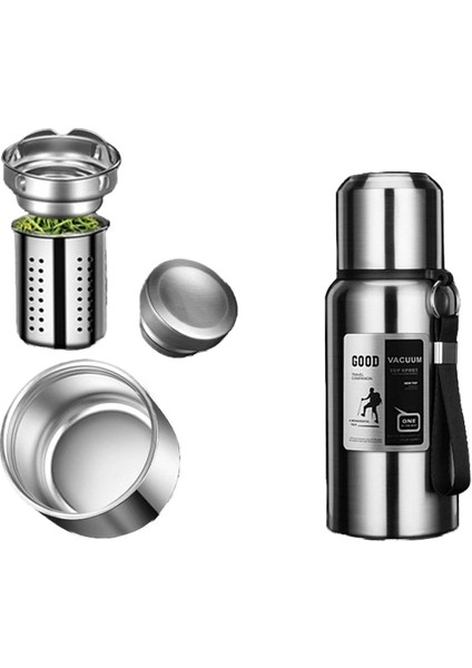 316 Paslanmaz Çelik Vakum Yalıtım Kabı, 600ML (Yurt Dışından)