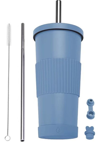Paslanmaz Çelik Inci Süt Çay Bardağı/pipet Yalıtım Bardağı, DL068 (Yurt Dışından)